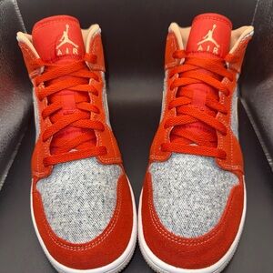 Size 7 (GS) - Jordan 1 SE High Denim Red, DM4384-600, Very Clean, No Box, Great